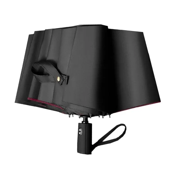 Wine Red & Black 2 Color Umbrella