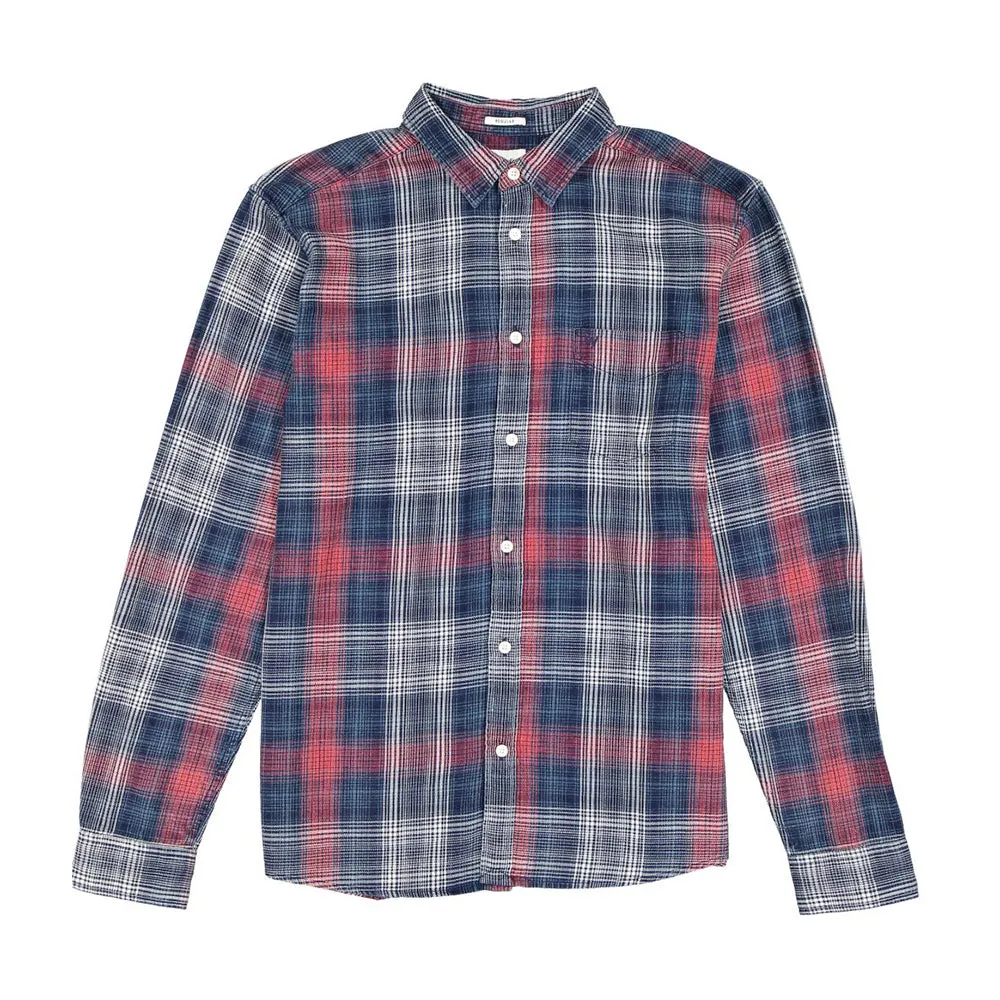 Wrangler Button Down Red and Indigo Check Shirt R