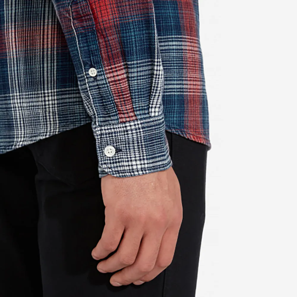 Wrangler Button Down Red and Indigo Check Shirt R