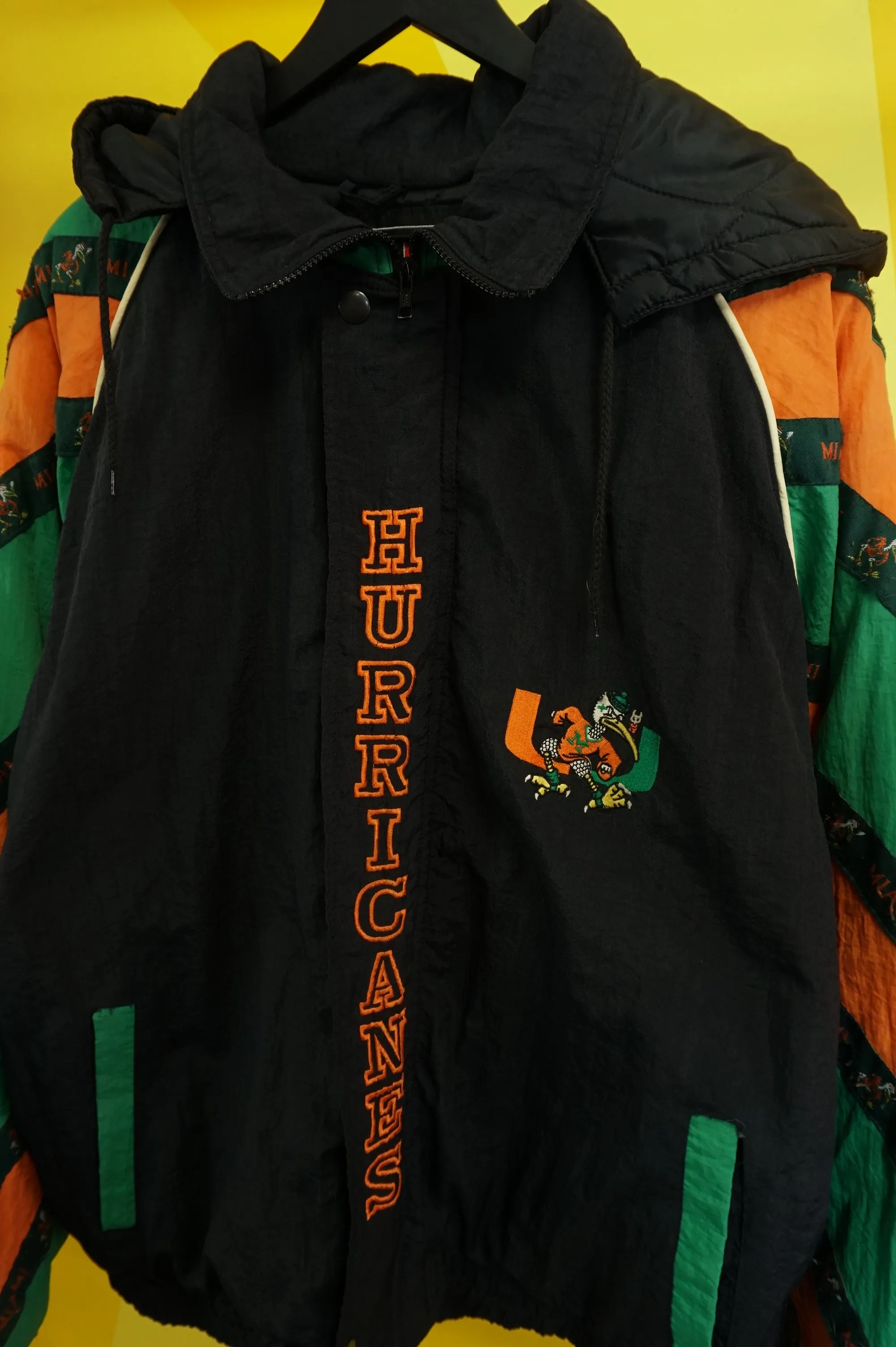 (XXL) Vtg Miami Hurricanes Puffer JAcket