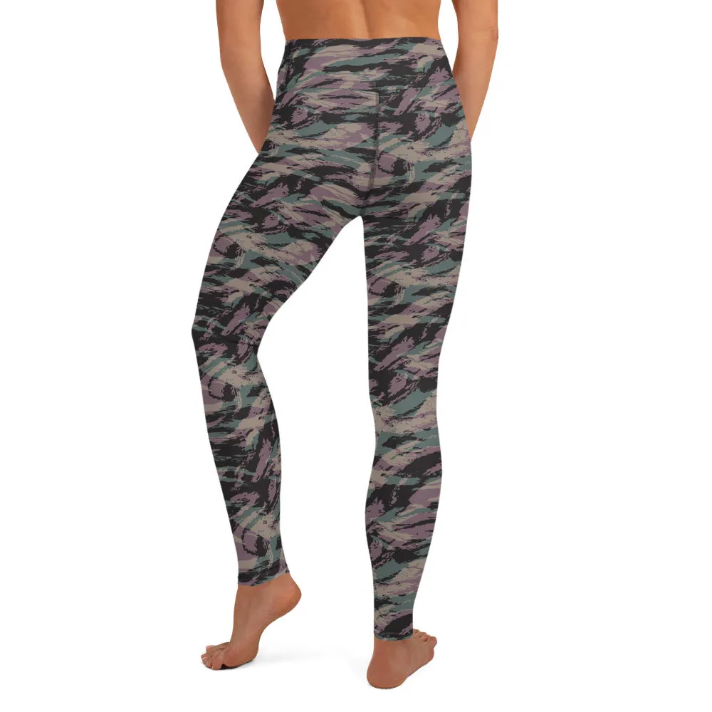 Yoga Leggings in Abstract Camo Print