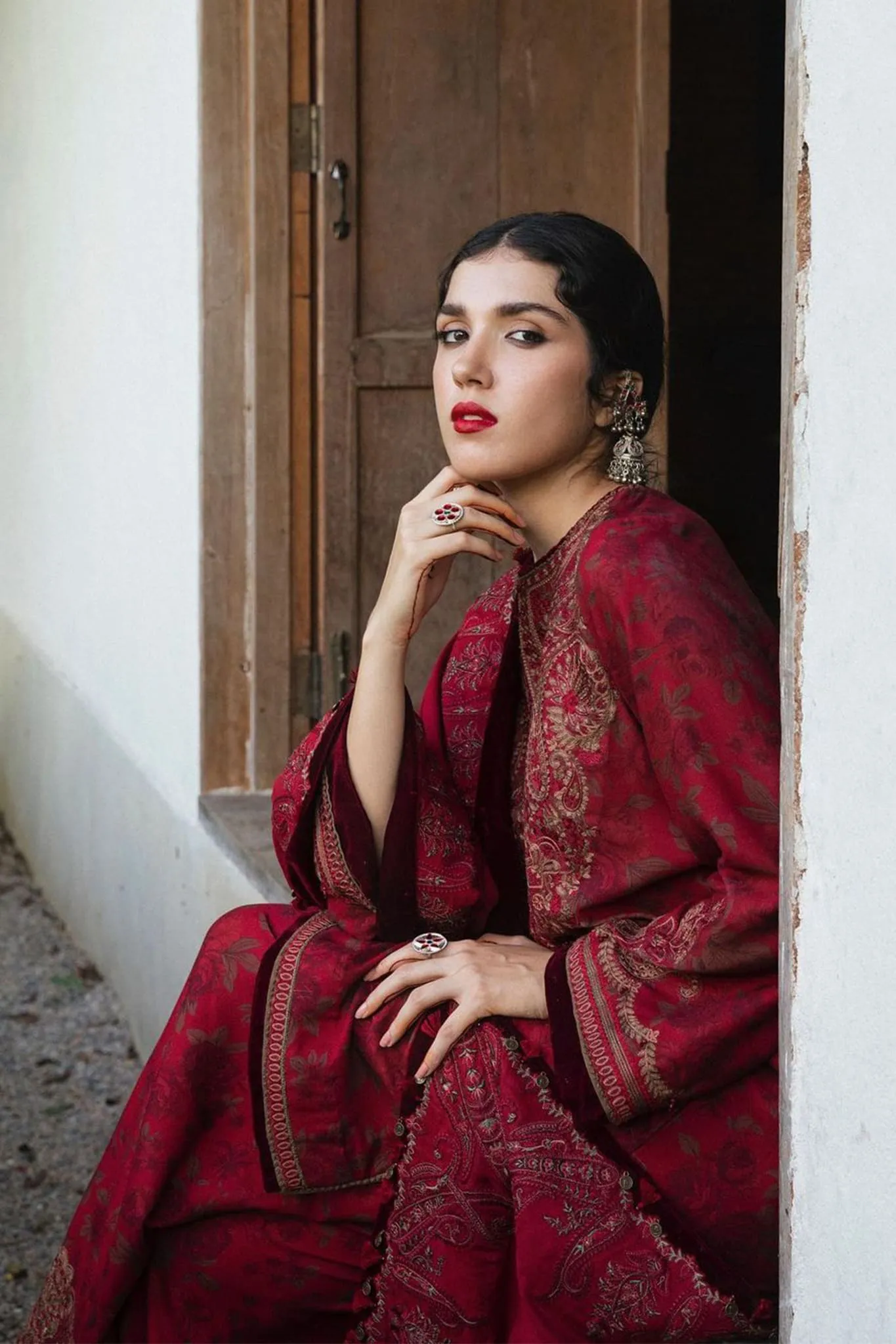 Zara Shahjahan Unstitched 3 Piece Winter Shawl Collection'2022-Bahar